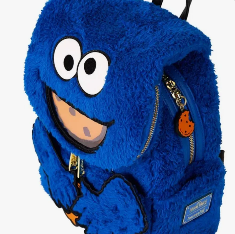 Loungefly Blue Cookie Monster Mimi back Pack Disney